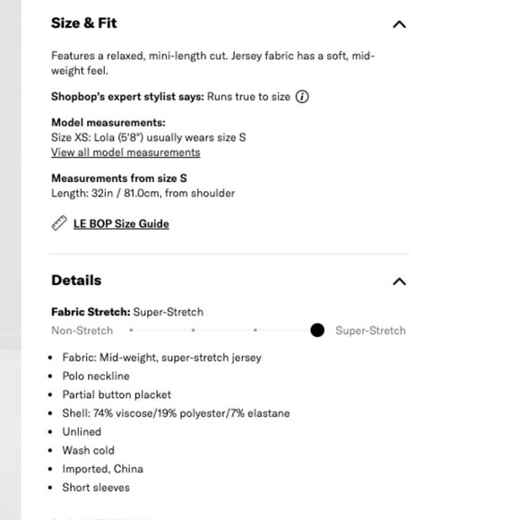 LE BOP NWOT Solene Polo Dress Solene Polo Dress Grey Size Small - Picture 3 of 8